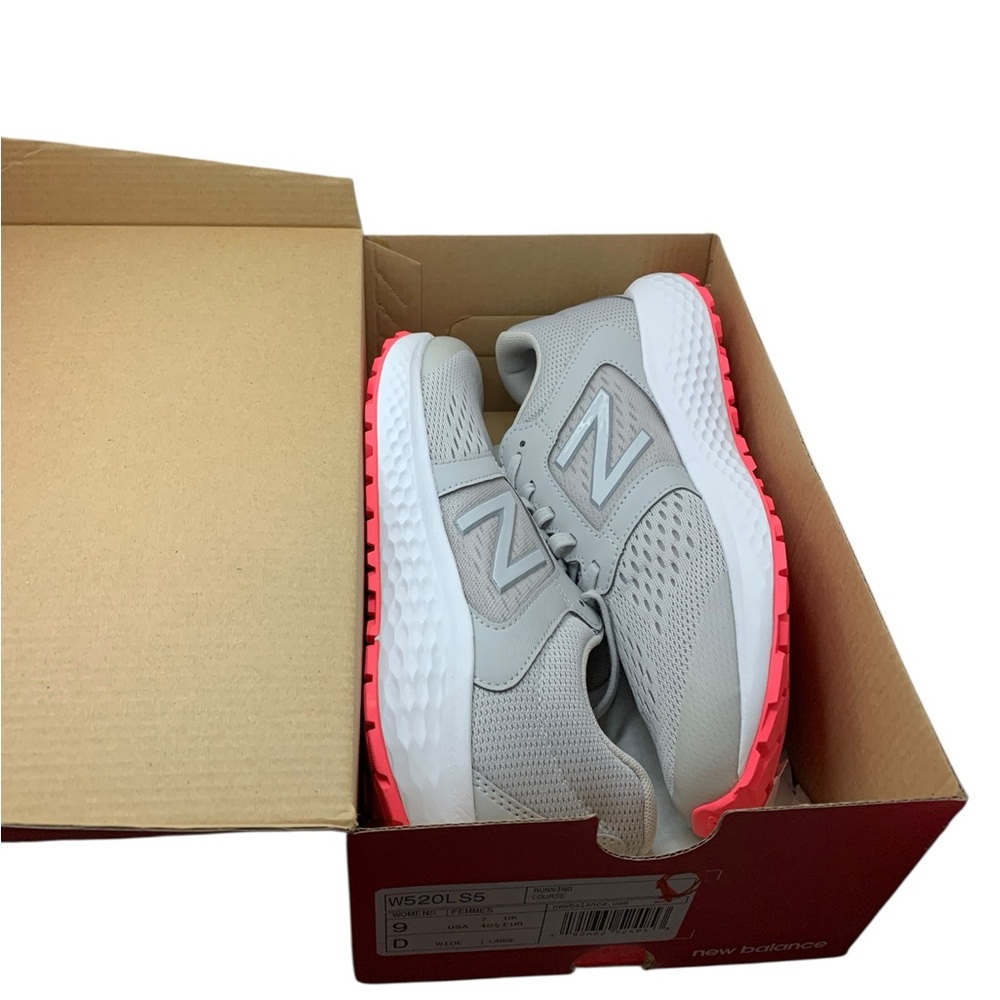 New Balance 520 W520LS5 Womenโs Running Shoes Size 9 Wide Gray Sneakers Comfort - Picture 4 of 16